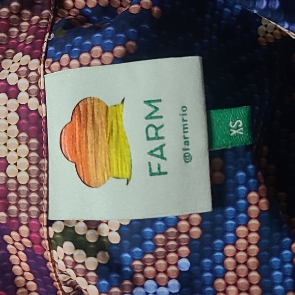 FARM RIO Long Sleeved Mini Dress- Beaded Forest Pink Sz XS. NWOT - Picture 9 of 10